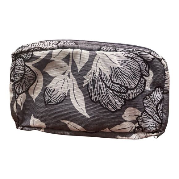 Vera‎ Bradley Moon Shadow Meadow Gray White Black Tech Bag Travel Pouch - Picture 2 of 8